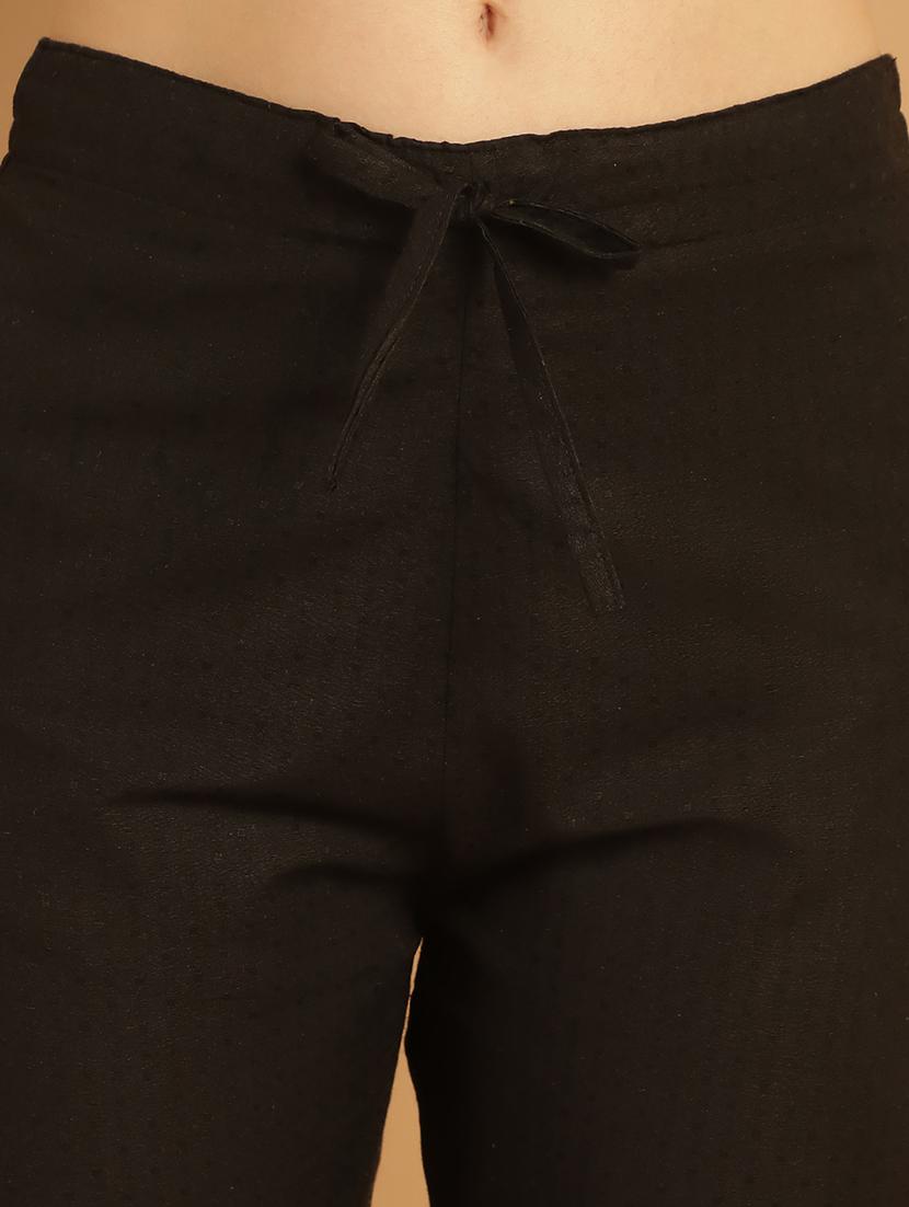 women printed ankle length flat front trouser - 21529350 - Standard Image - 5