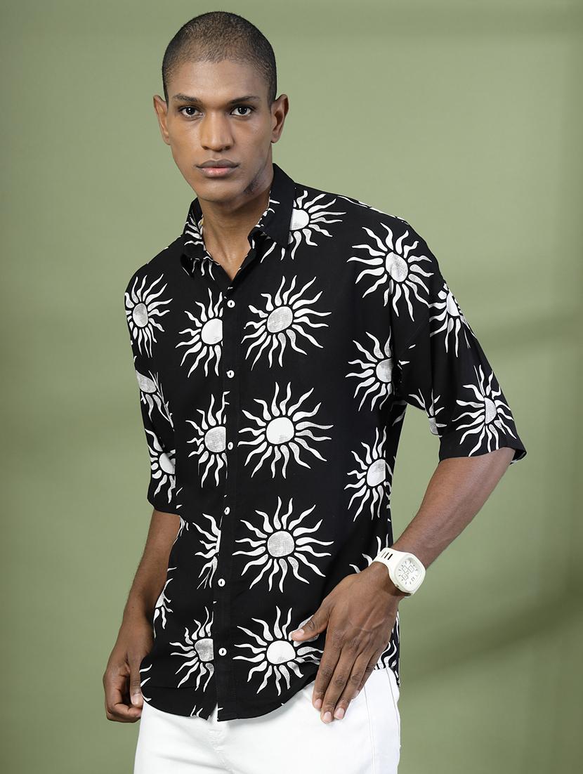 men collared printed casual shirt - 21529574 - Zoom Image - 0
