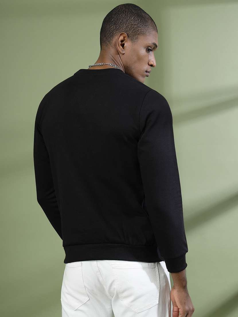 men long sleeves plain sweatshirt - 21529603 -  Standard Image - 3