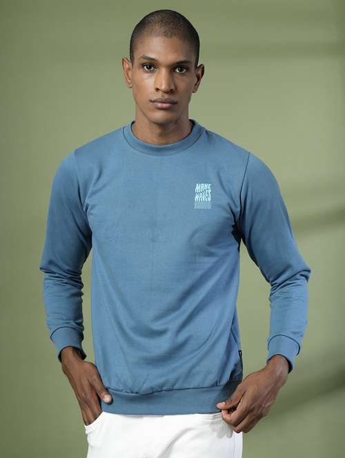 men long sleeves back print sweatshirt - 21529610 -  Standard Image - 0