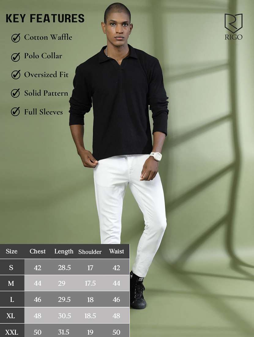 men polo neck plain t-shirt - 21529629 -  Standard Image - 3