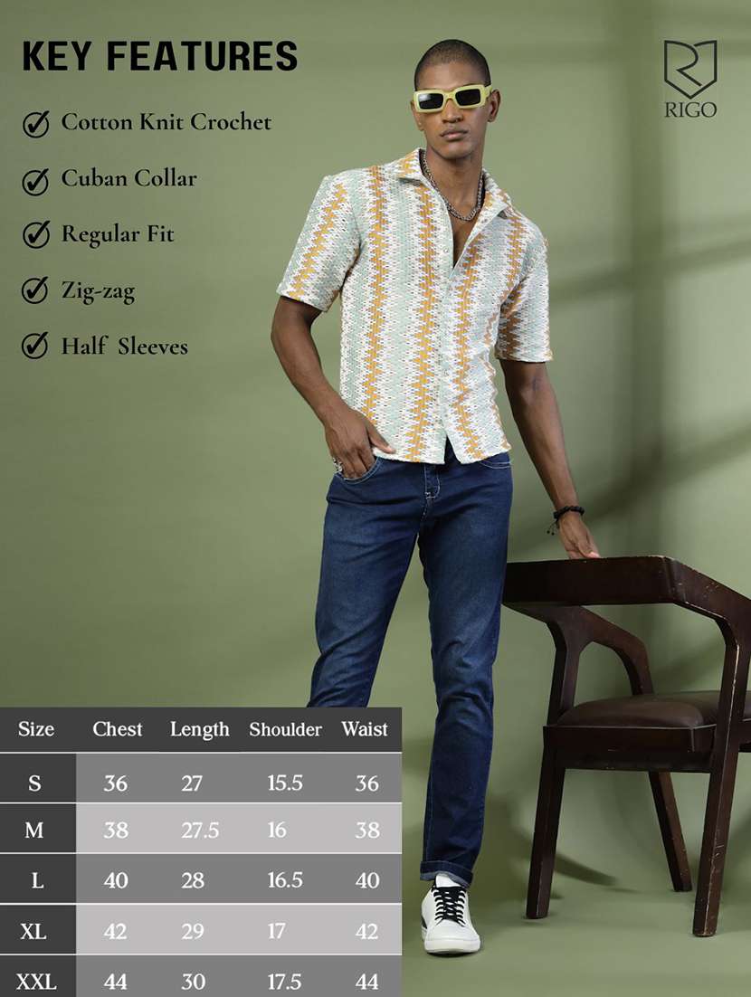 men collared self-designed casual shirt - 21529642 -  Standard Image - 3