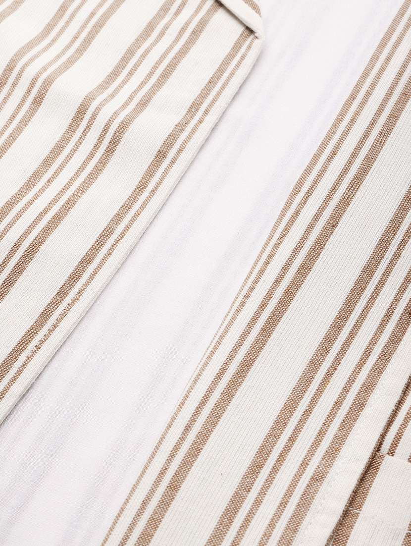women striped long sleeve formal blazer - 21529728 - Standard Image - 5