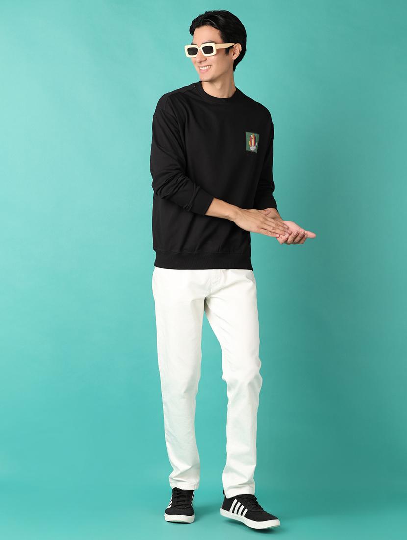 men long sleeves front & back print t-shirt - 21529808 - Standard Image - 3