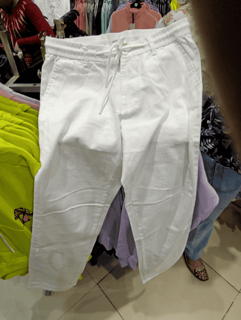 assorted linen casual trousers - 21529819 - Zoom Image - 0