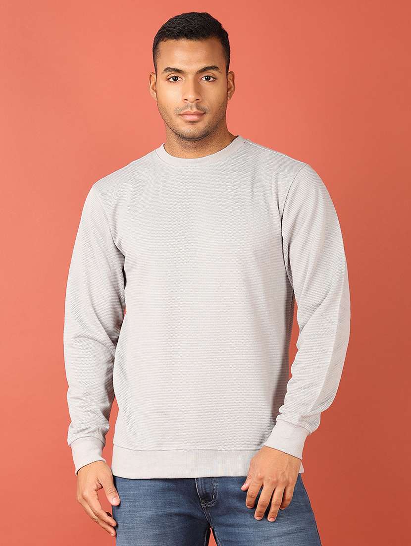 men long sleeves plain sweatshirt