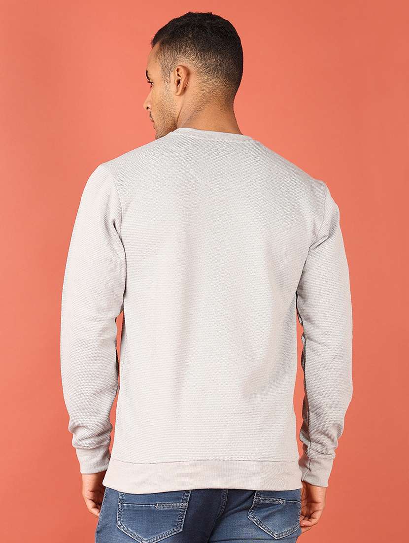 men long sleeves plain sweatshirt - 21529827 -  Standard Image - 3