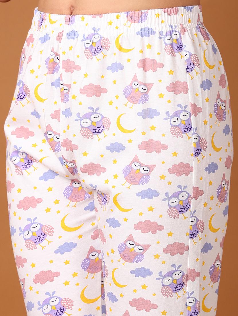 women printed nightwear pyjama set - 21529835 - Standard Image - 5