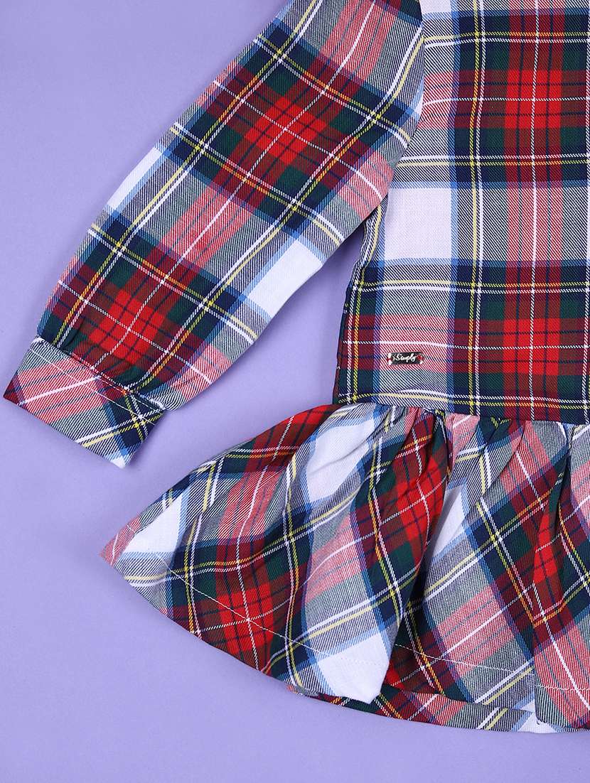 girls checkered cotton frock - 21529859 -  Standard Image - 3