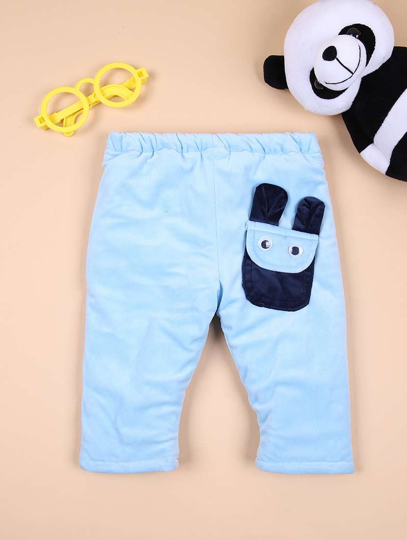 kids light blue mid rise track pant - 21529879 - Zoom Image - 0