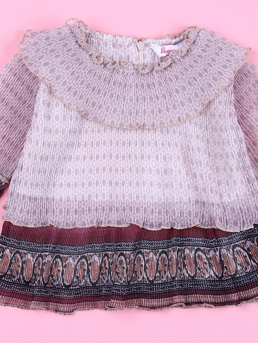 girls lavender printed full length sets - 21529882 - Standard Image - 3