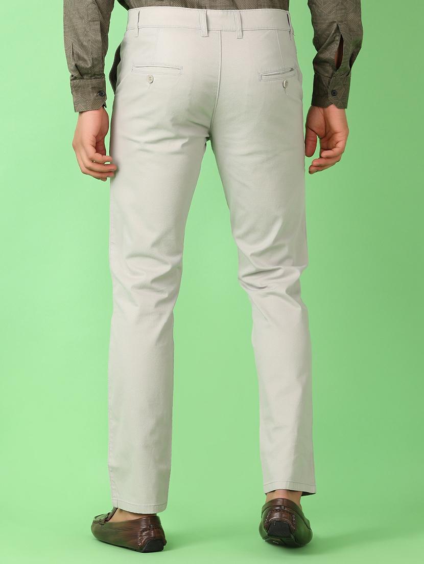 men mid rise solid chinos - 21529905 - Standard Image - 3