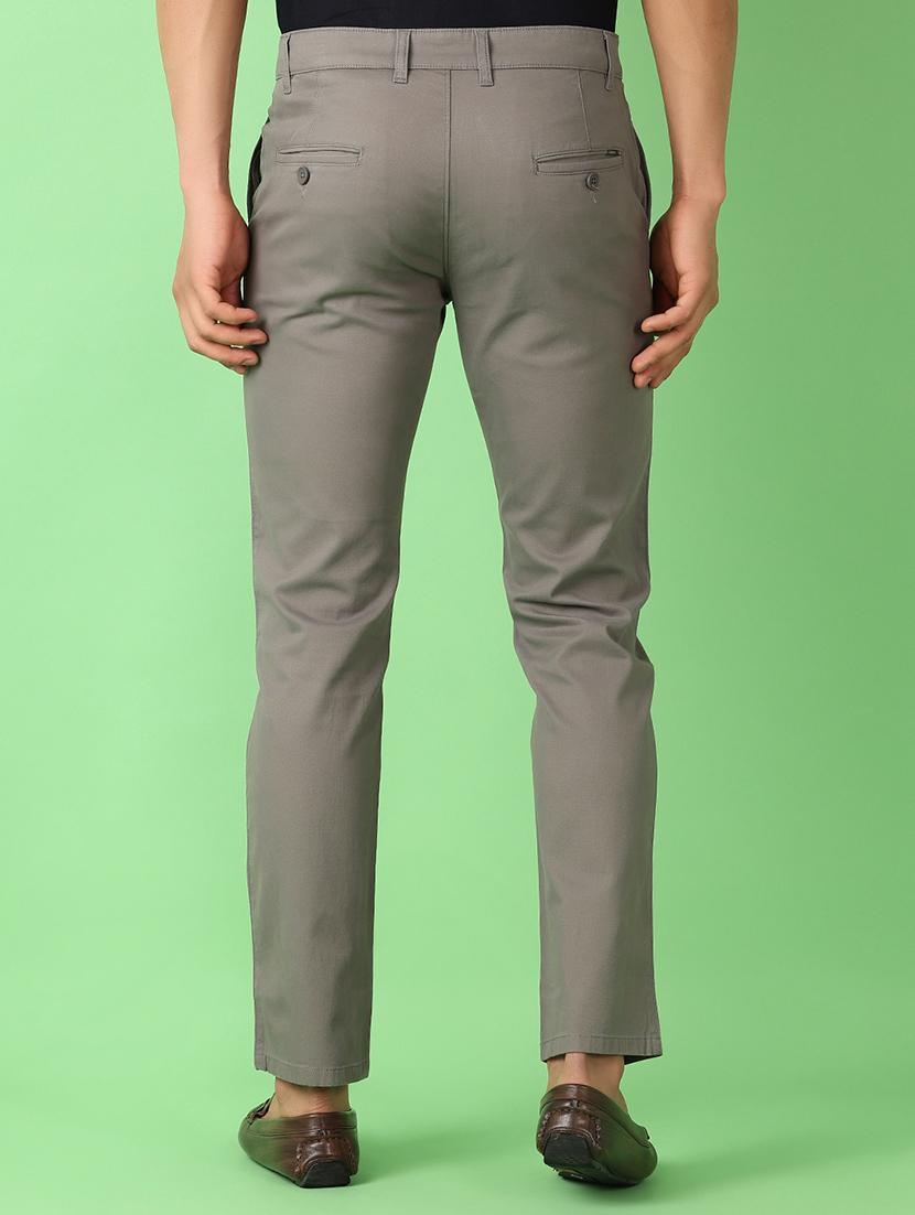 men mid rise solid chinos - 21529907 - Standard Image - 3