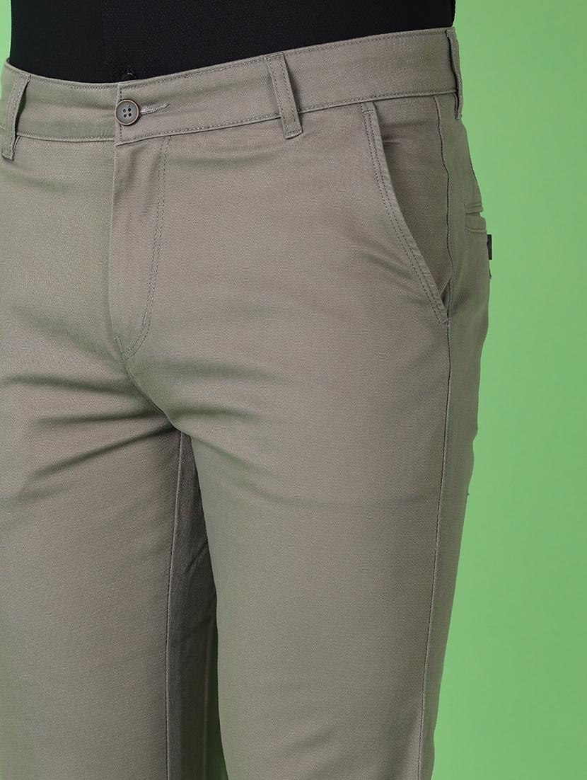men mid rise solid chinos - 21529907 - Standard Image - 5