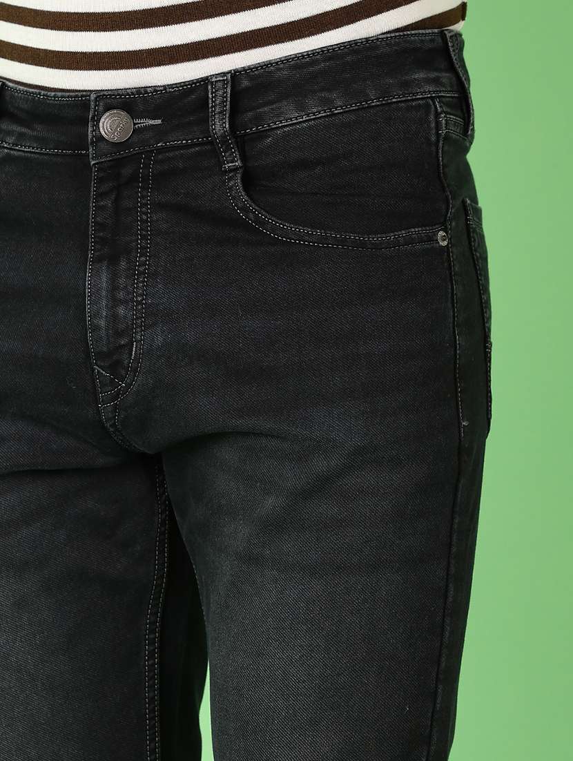 men plain mid rise denim jean - 21529913 - Standard Image - 5