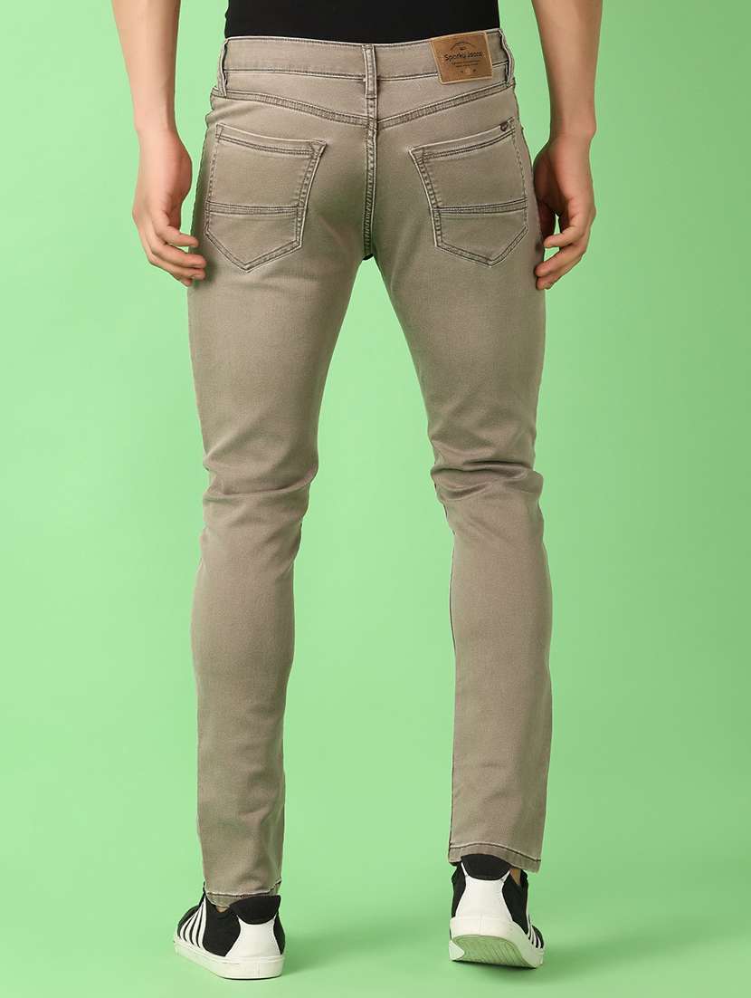 men plain mid rise denim jean - 21529915 - Standard Image - 3