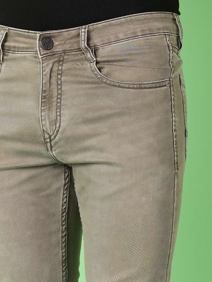 men plain mid rise denim jean - 21529915 - Standard Image - 5