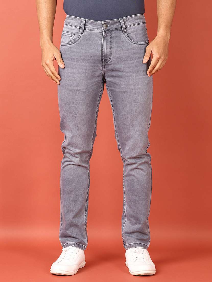 men plain mid rise denim jean - 21529916 - Zoom Image - 0