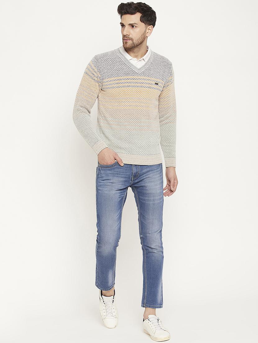 men long sleeve self-designed pullover - 21530291 - Standard Image - 3