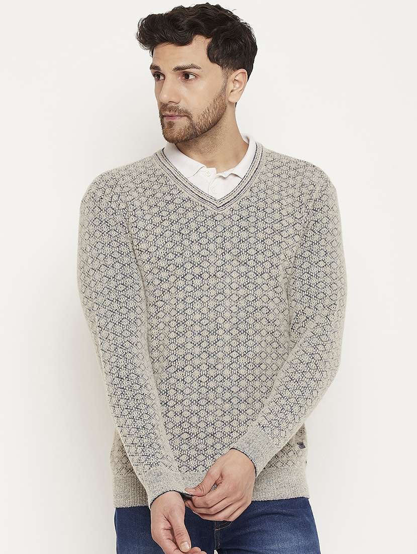 men long sleeve self-designed pullover