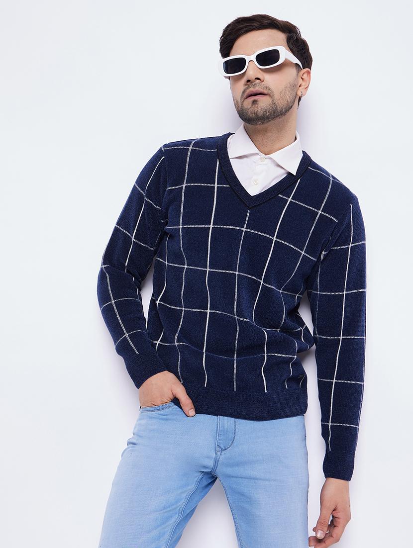 men self design long sleeve pullover - 21530311 - Standard Image - 5