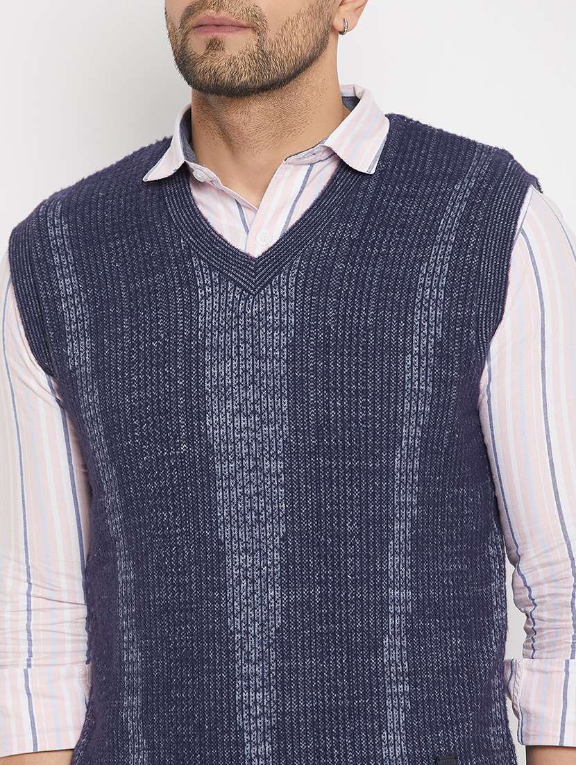 men self design sleeveless pullover - 21530329 -  Standard Image - 5