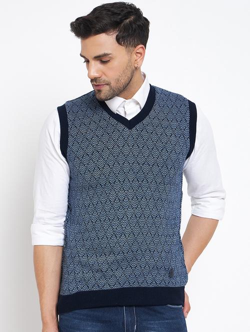 men sleeveless self-designed pullover - 21530331 - Standard Image - 0