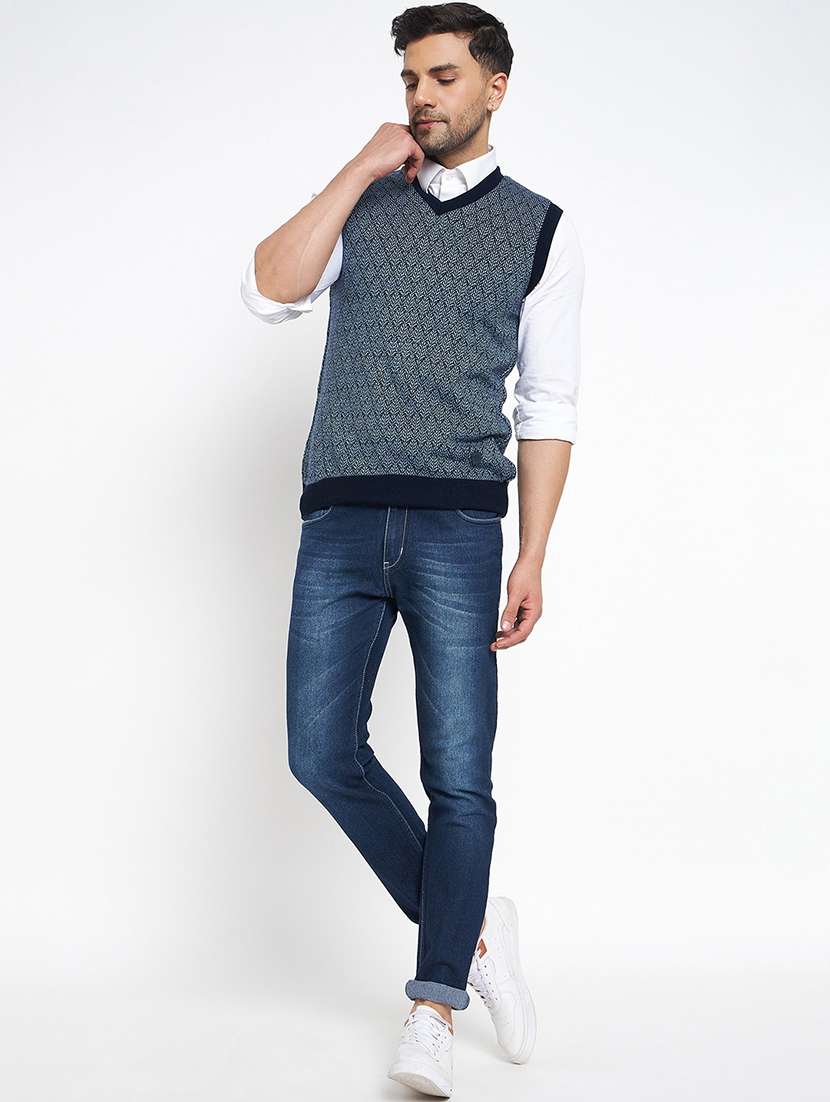 men sleeveless self-designed pullover - 21530331 - Standard Image - 3