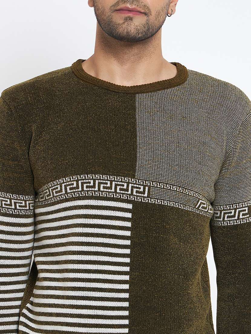 men long sleeve self-designed pullover - 21530443 -  Standard Image - 3