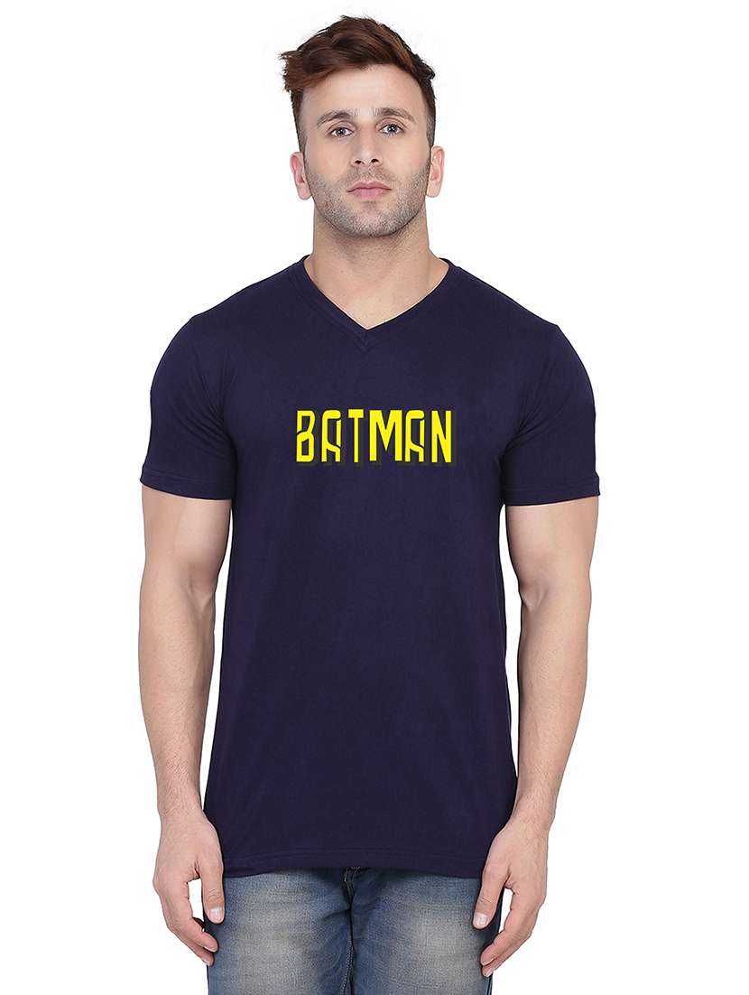 men short sleeve chest printed t-shirt