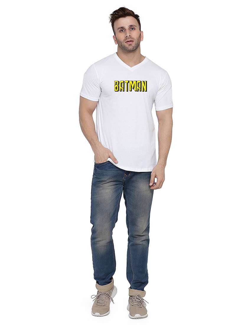 men short sleeve chest print t-shirt - 21531103 -  Standard Image - 3