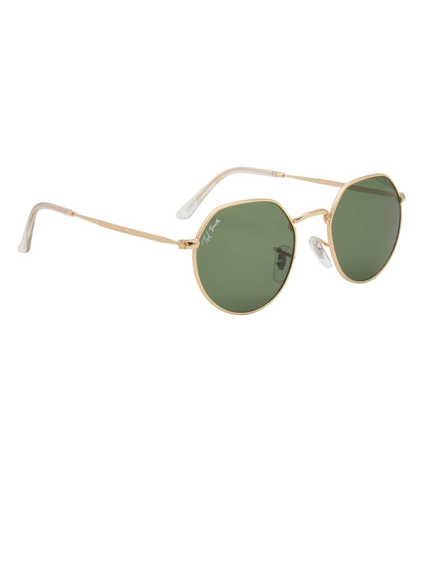 ted smith full rim round shape branded latest and stylish sunglasses | glass lens & 100 % uv protection | men & women - 21531159 - Standard Image - 3