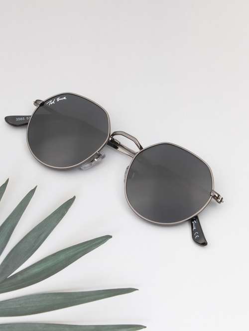 ted smith full rim round shape branded latest and stylish sunglasses | glass lens & 100 % uv protection | men & women - 21531160 - Standard Image - 0