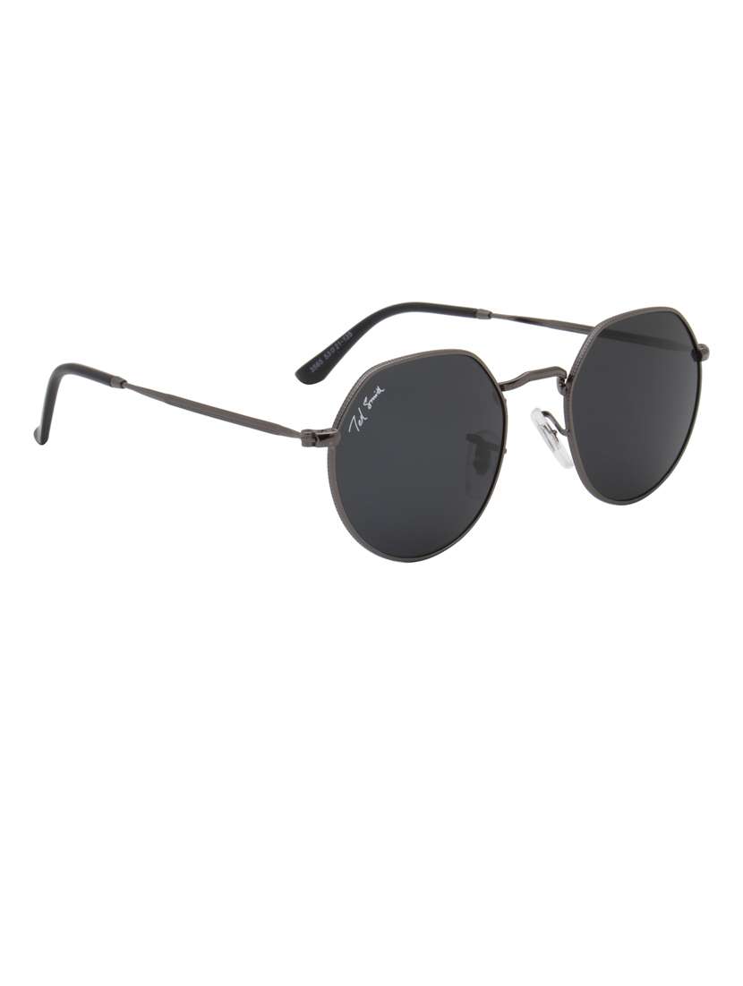 ted smith full rim round shape branded latest and stylish sunglasses | glass lens & 100 % uv protection | men & women - 21531160 - Standard Image - 3
