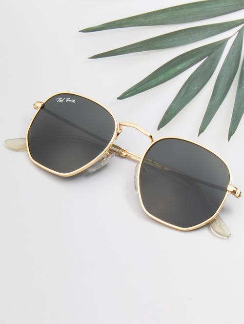 ted smith full rim hexagnal shape branded latest and stylish sunglasses | glass lens & 100 % uv protection | men & women - 21531165 -  Standard Image - 0