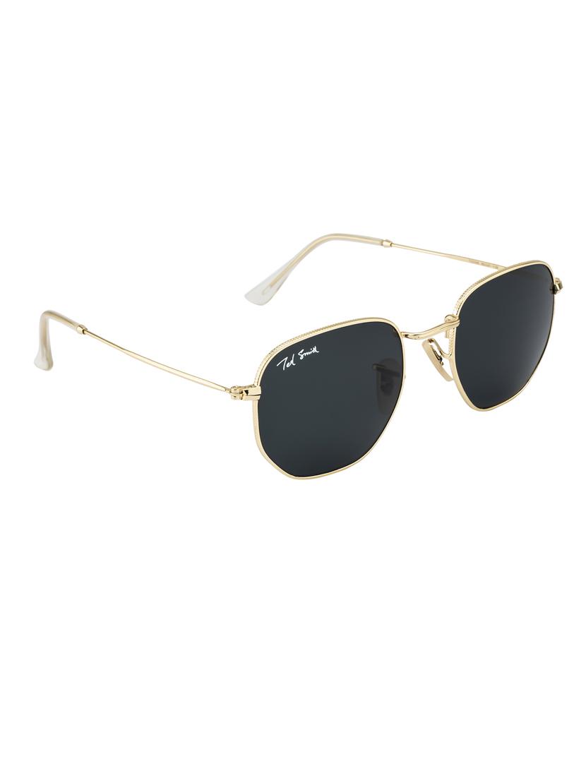 ted smith full rim hexagnal shape branded latest and stylish sunglasses | glass lens & 100 % uv protection | men & women - 21531165 - Standard Image - 3