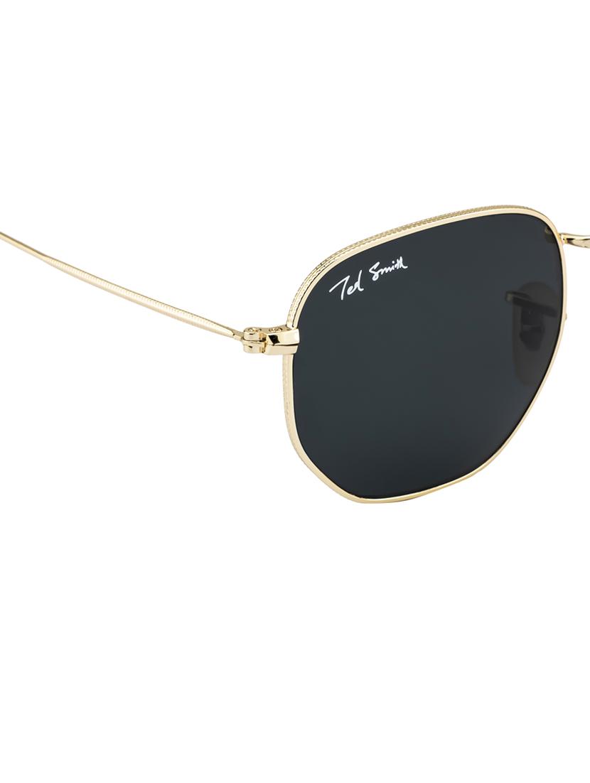 ted smith full rim hexagnal shape branded latest and stylish sunglasses | glass lens & 100 % uv protection | men & women - 21531165 - Standard Image - 5