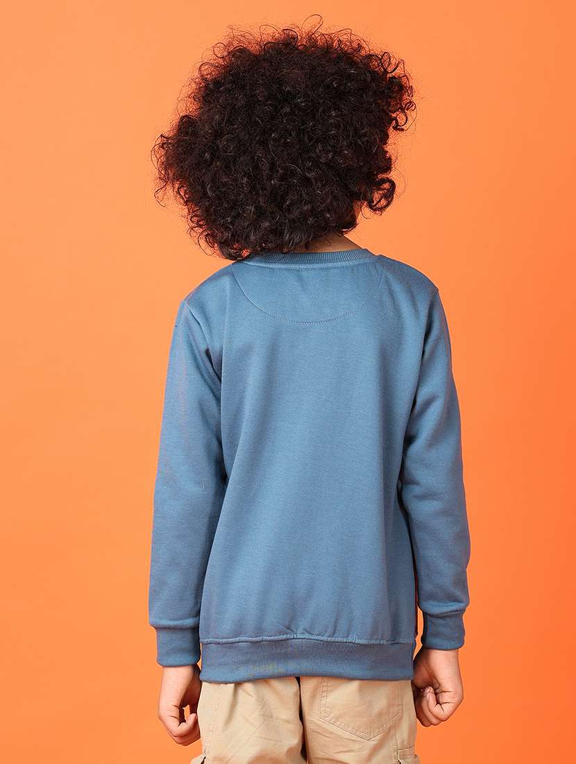 boys front print long sleeve sweatshirt - 21531437 -  Standard Image - 3