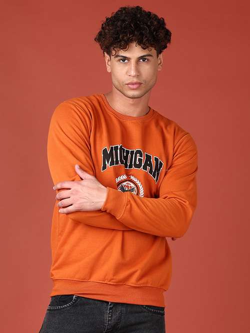 men front print long sleeve sweatshirt - 21531445 -  Standard Image - 0