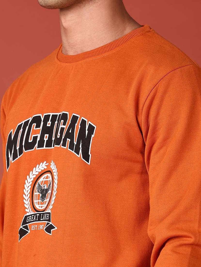 men front print long sleeve sweatshirt - 21531445 -  Standard Image - 5