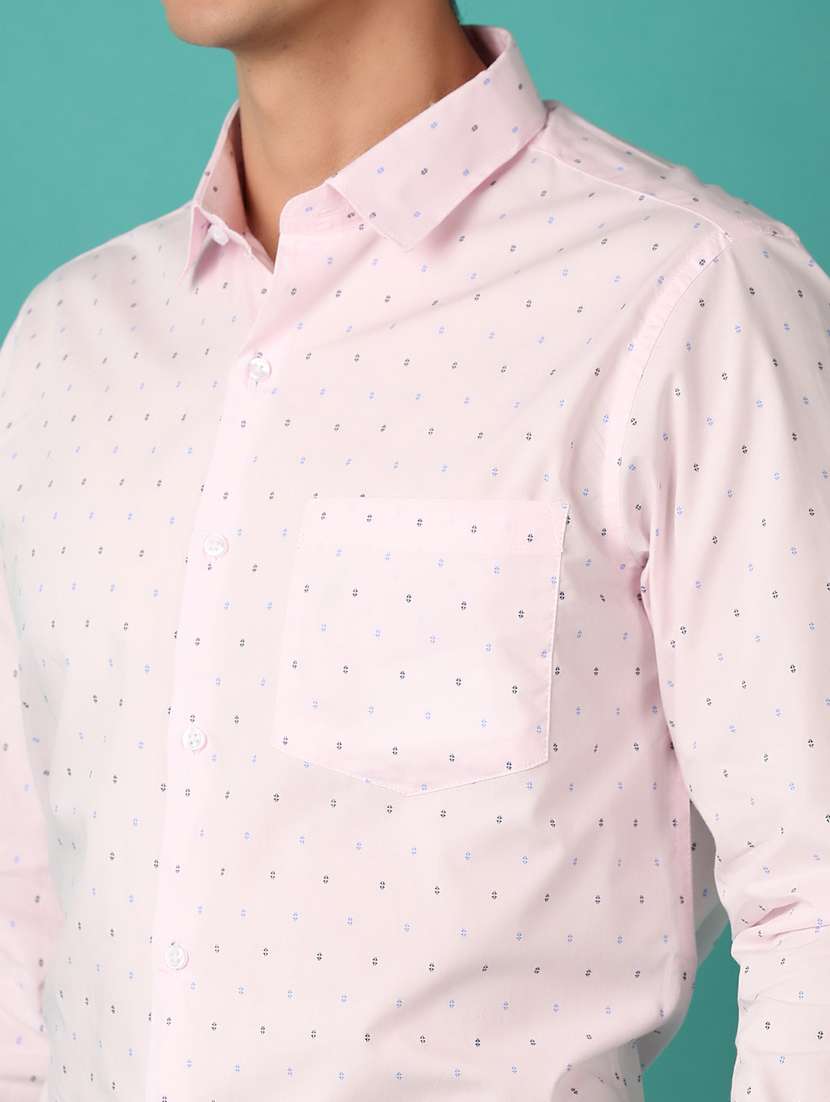 men printed long sleeve formal shirt - 21531446 - Standard Image - 5