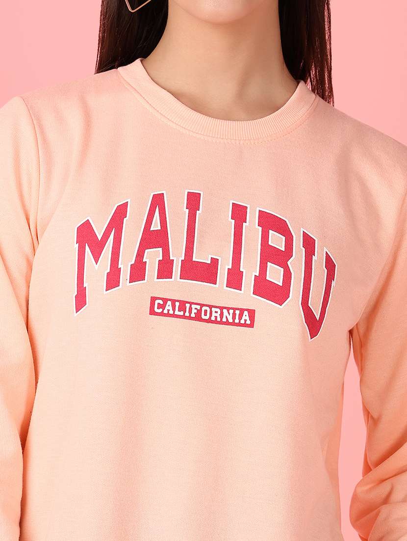 women front print long sleeve sweatshirt - 21531457 -  Standard Image - 5