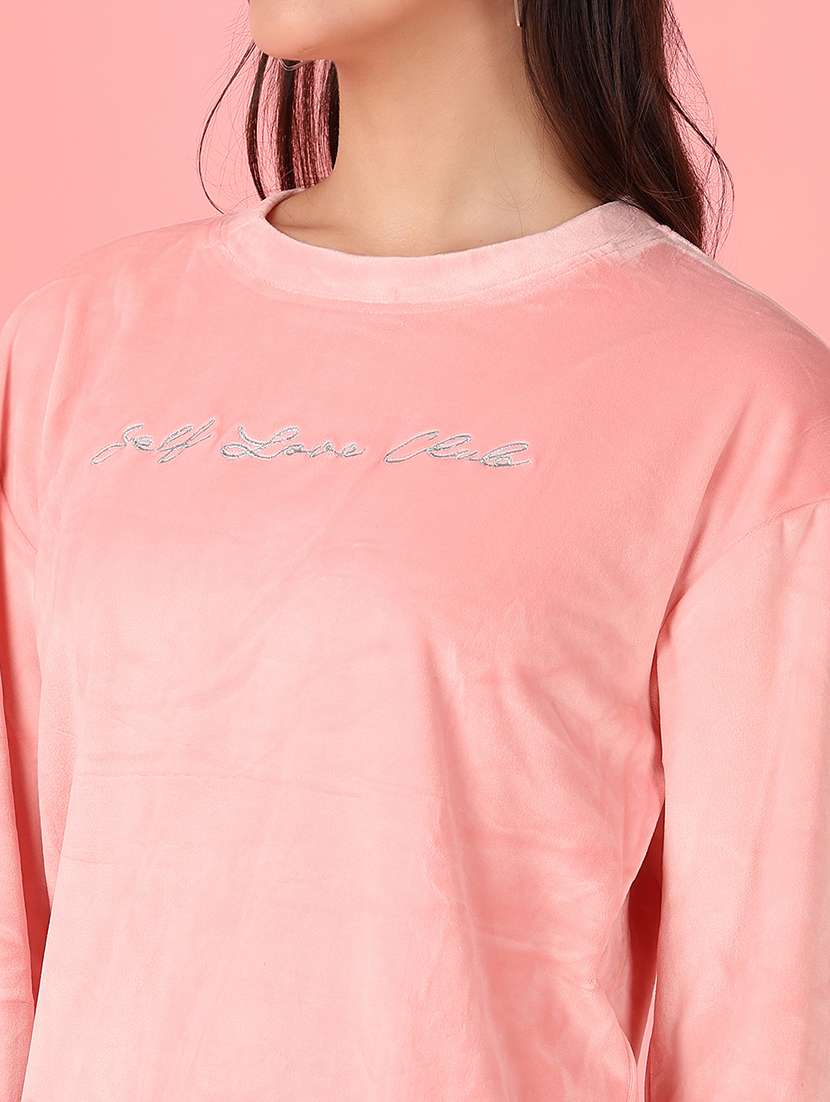 women chest print long sleeve sweatshirt - 21531458 -  Standard Image - 5