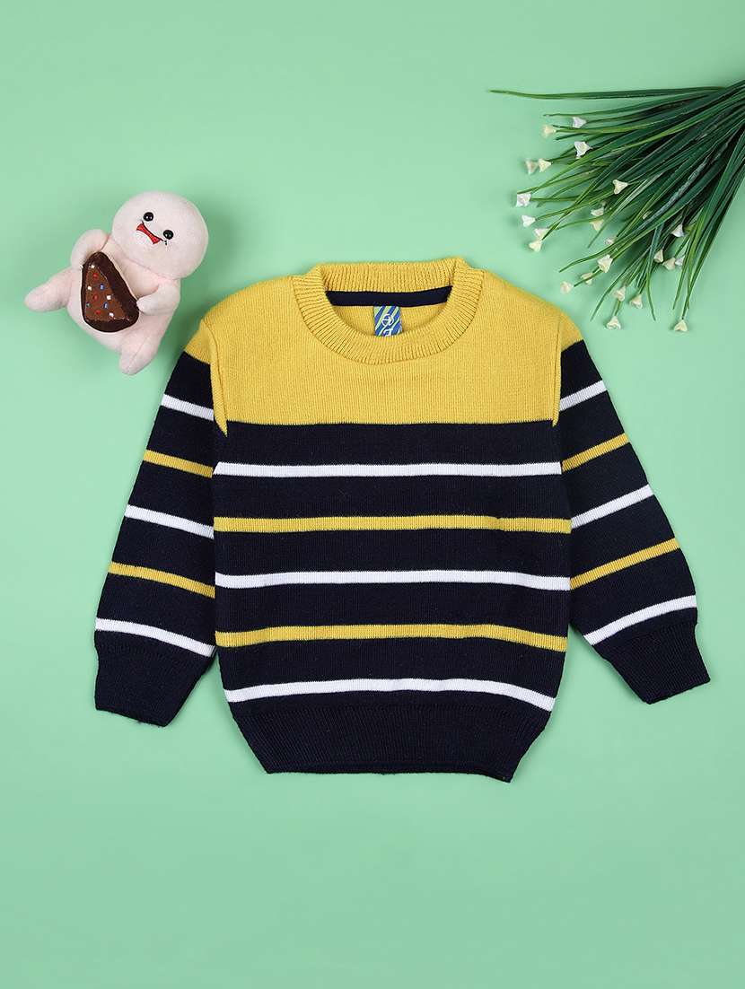 boys striped long sleeve sweater