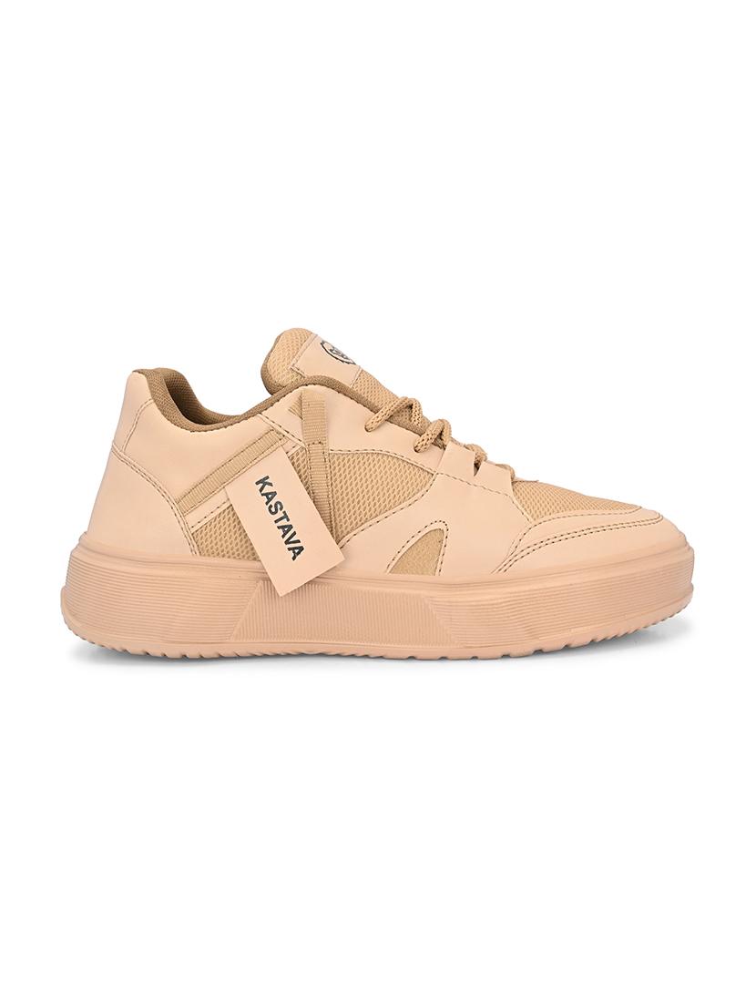 men beige lace up casual shoes - 21531769 - Standard Image - 3