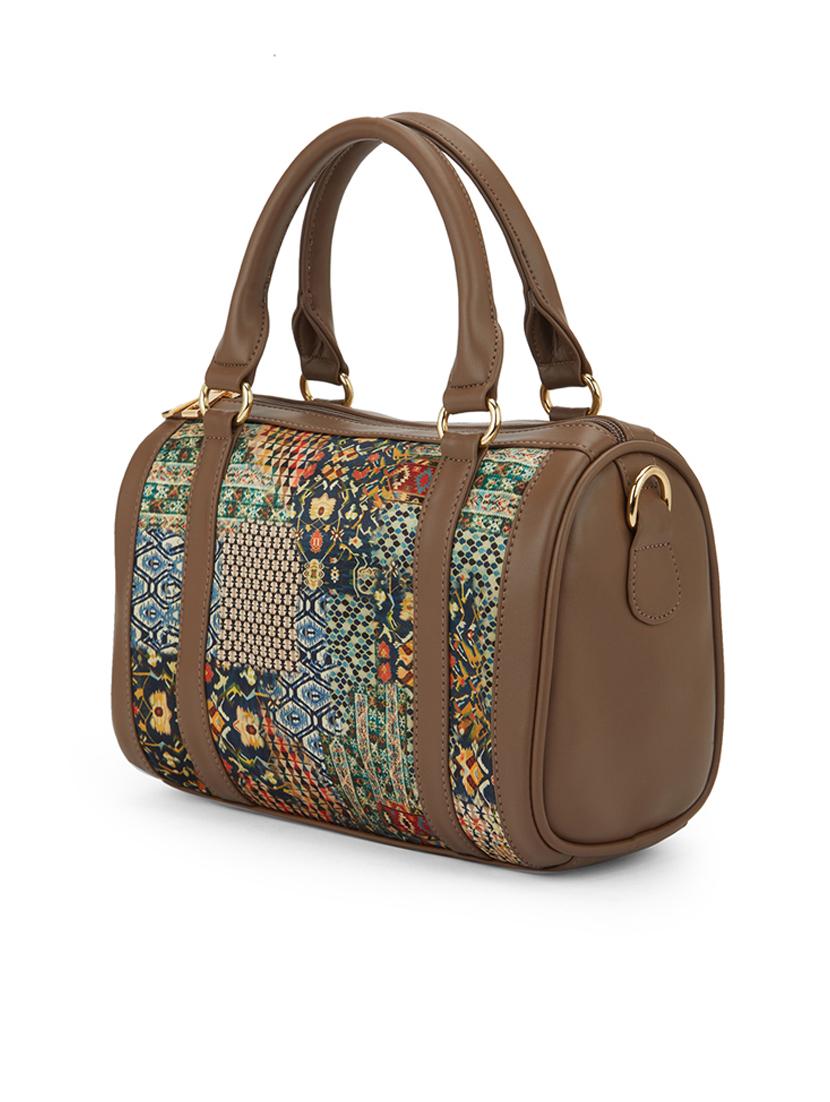 men brown printed handbag - 21531783 - Standard Image - 3