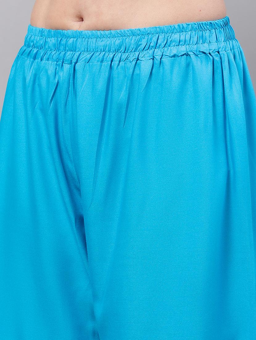 women full length solid palazzo - 21531854 - Standard Image - 5