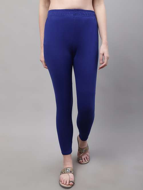women solid ankle length leggings - 21531862 - Standard Image - 0