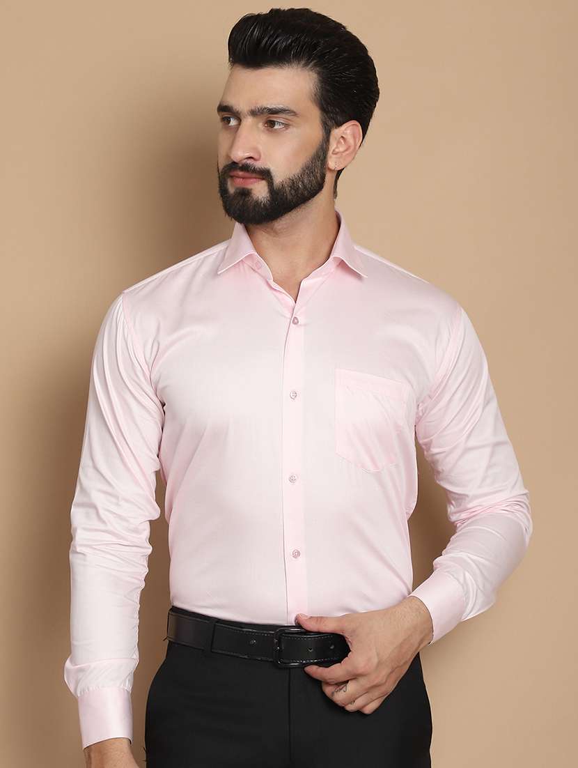 men solid formal shirt