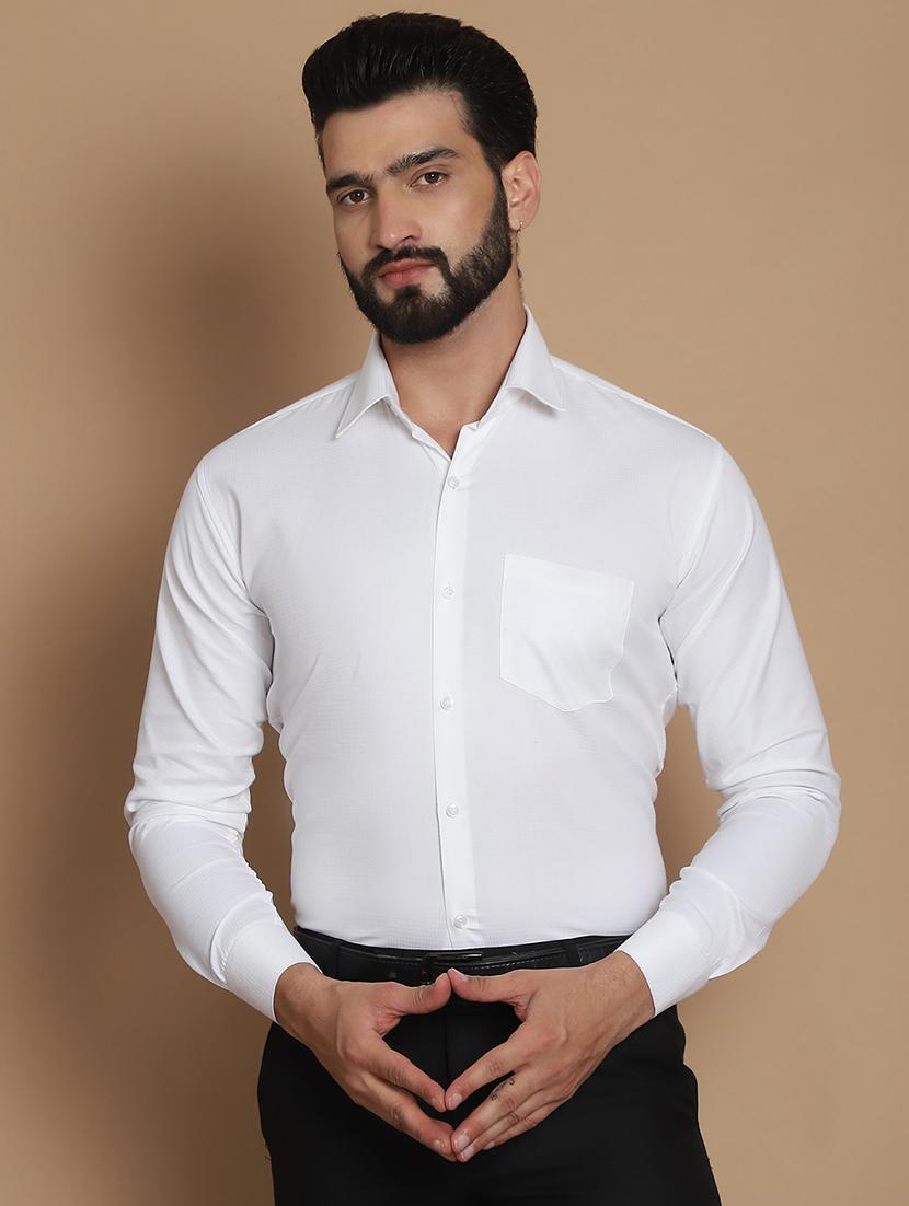 men self design long sleeves formal shirt - 21531991 -  Zoom Image - 0